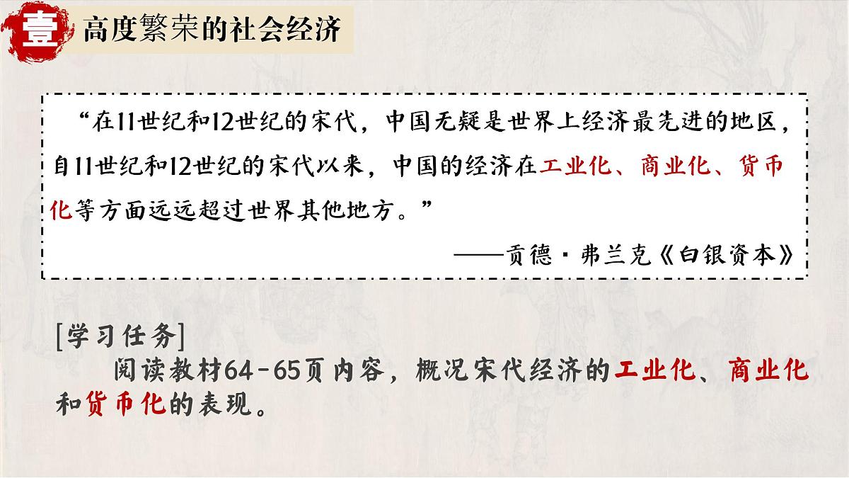 人教统编版高中历史必修上 3-11课件：辽宋夏金元的经济、社会与文化第3页