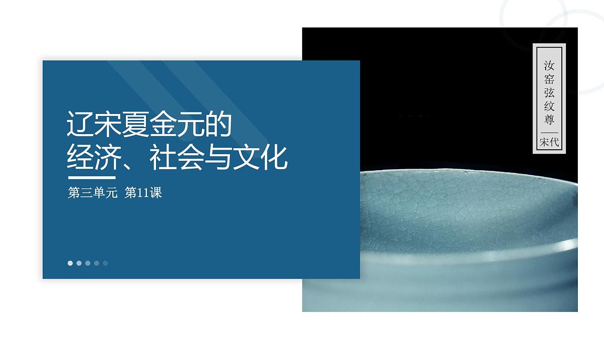 人教统编版高中历史必修上 3-11课件：辽宋夏金元的经济、社会与文化第1页