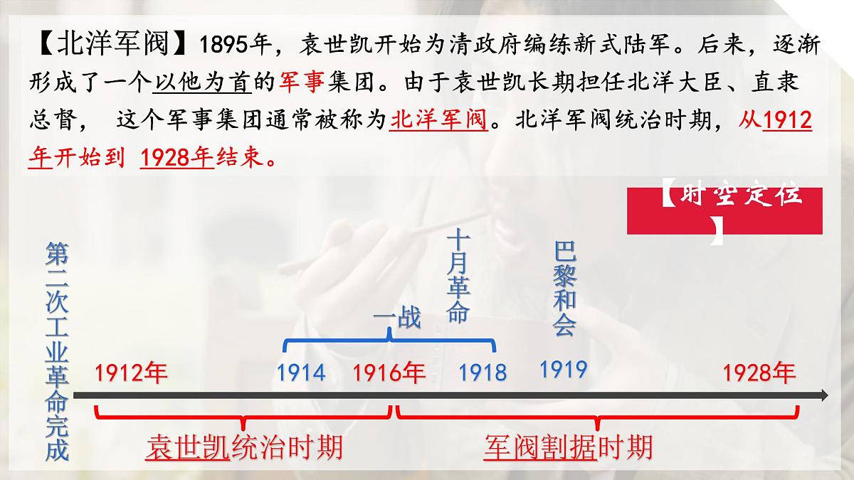 人教统编版高中历史必修上 6-19《北洋军阀统治时期的政治、经济与文化》课件第5页