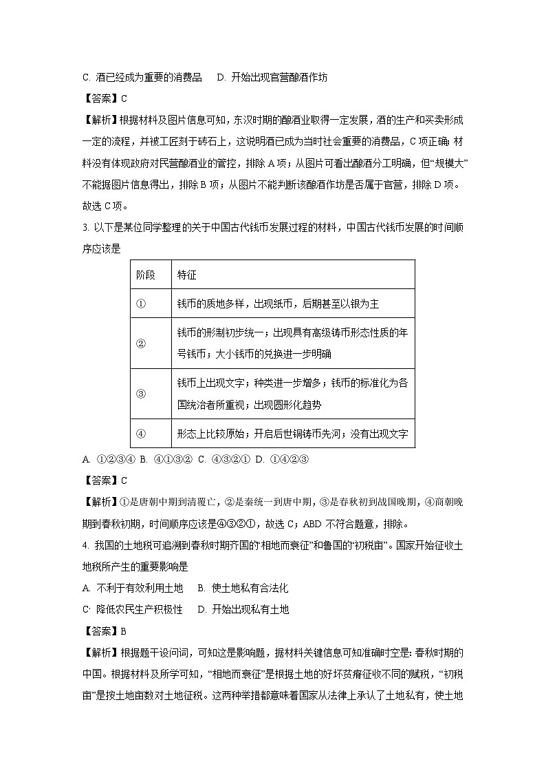 河北省沧州市五校2024-2025学年高一下学期3月月考历史试卷（解析版）第2页