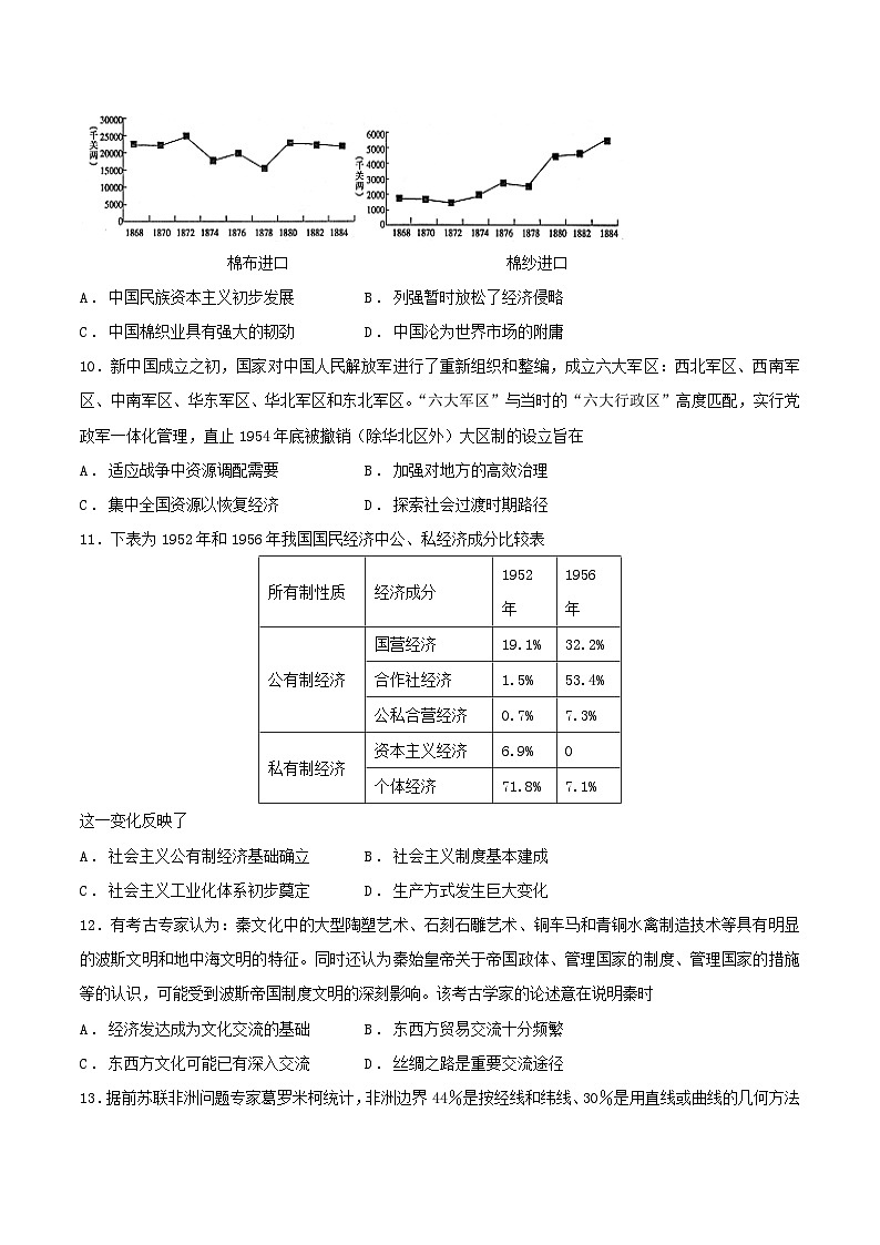 广东省2024届高三第四次六校联考 历史试卷（含答案）第3页