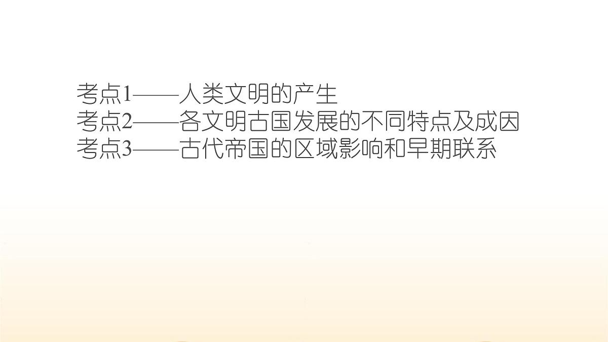 人教统编版高中历史必修下第一单元古代文明的产生与发展复习课件第3页