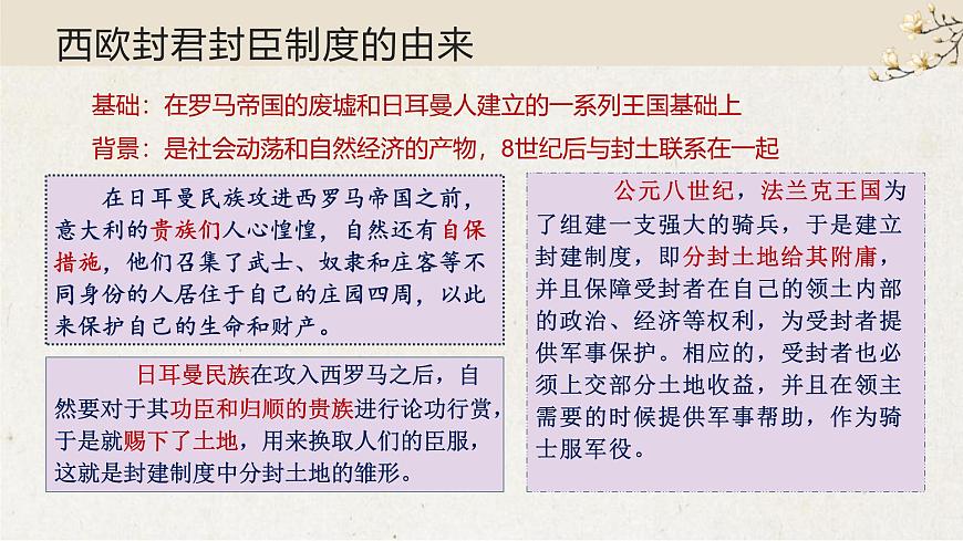 人教统编版高中历史必修下 第二单元《中古时期的世界》单元串讲复习课件第4页