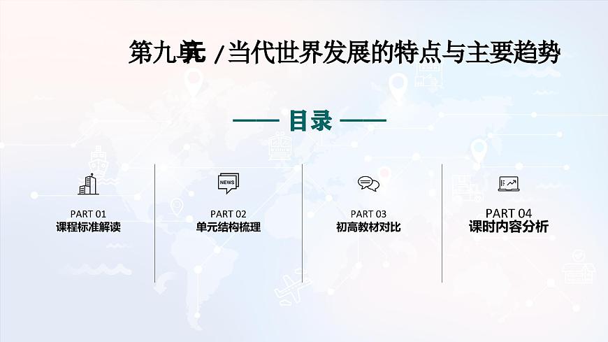 人教统编版高中历史必修下 第九单元当代世界发展的特点与主要趋势复习课件 无答案第2页