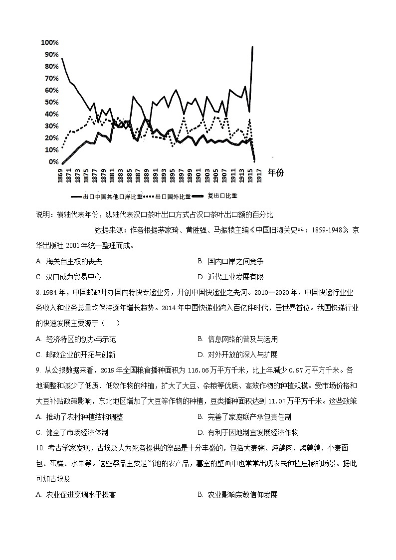 福建省厦泉五校联考2024-2025学年高二下学期期中考试历史试题（原卷版+解析版）第3页
