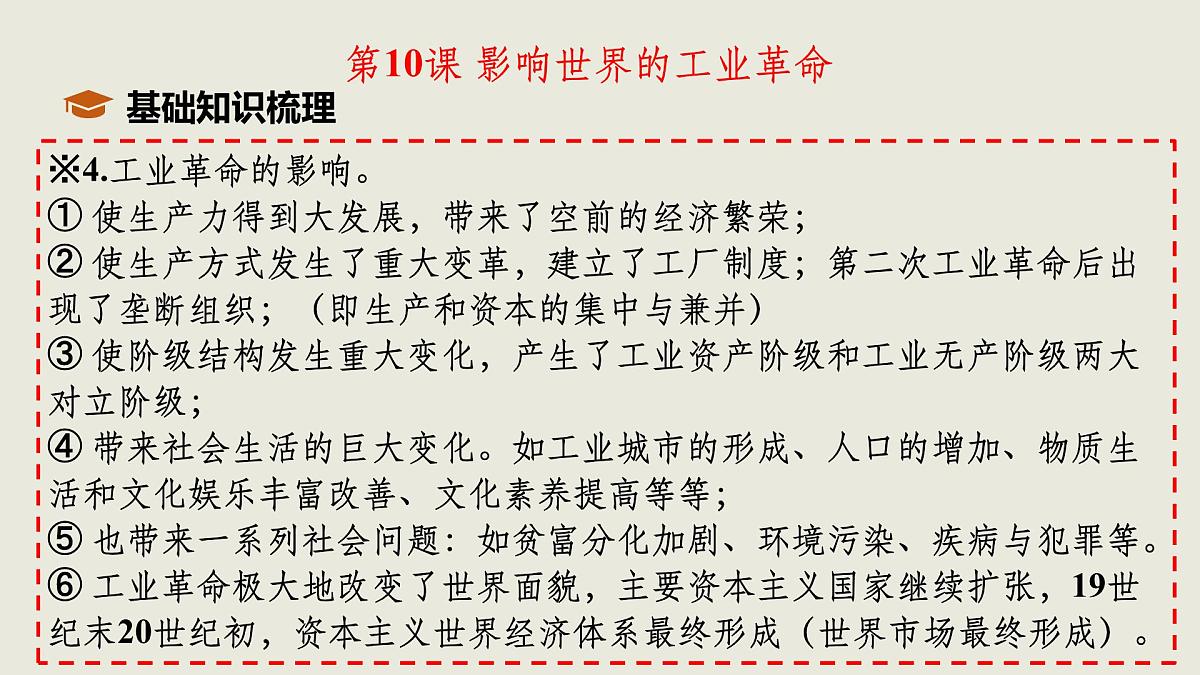 人教统编版高中历史必修下 第五单元《工业革命与马克思主义的诞生》单元复习课件（包含单元知识网络）第6页