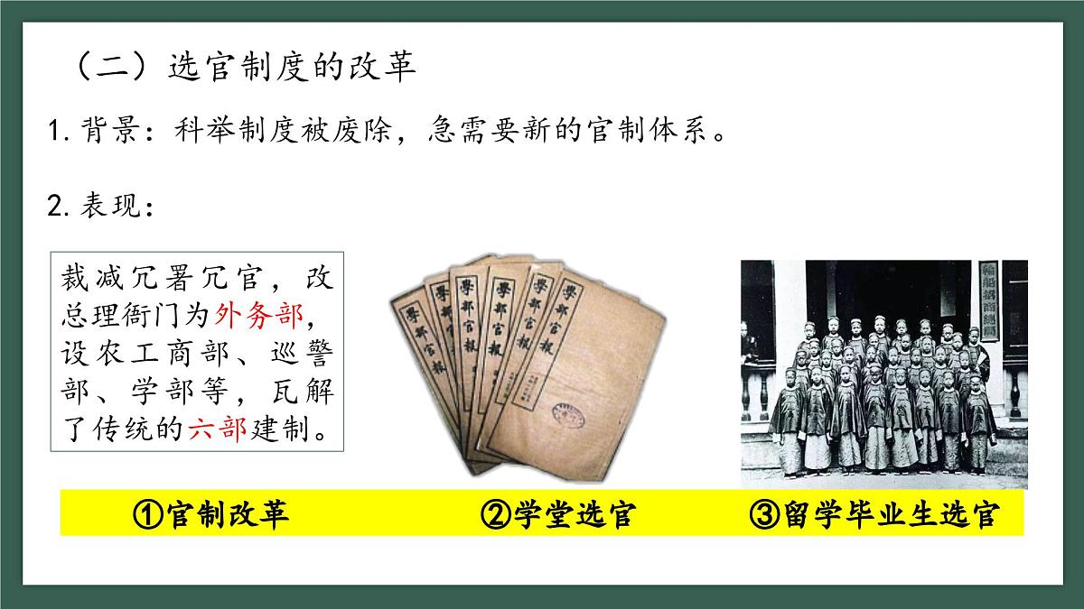 人教统编版高中历史选修1 2-7《近代以来中国的官员选拔与管理》课件第6页