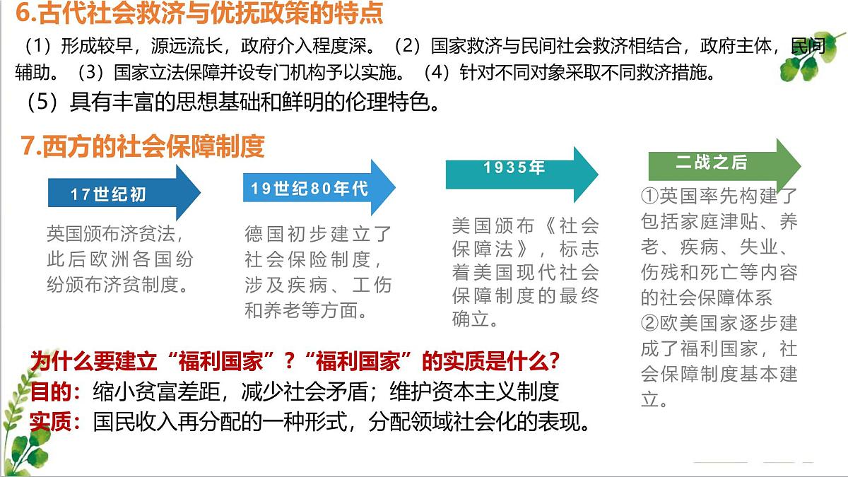 人教统编版高中历史选修1第六单元  基层治理与社会保障 课件第8页
