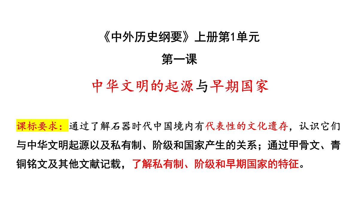 1.1《中华文明的起源与早期国家》 课件 2025届部编版高中历史纲要上高考一轮复习第2页