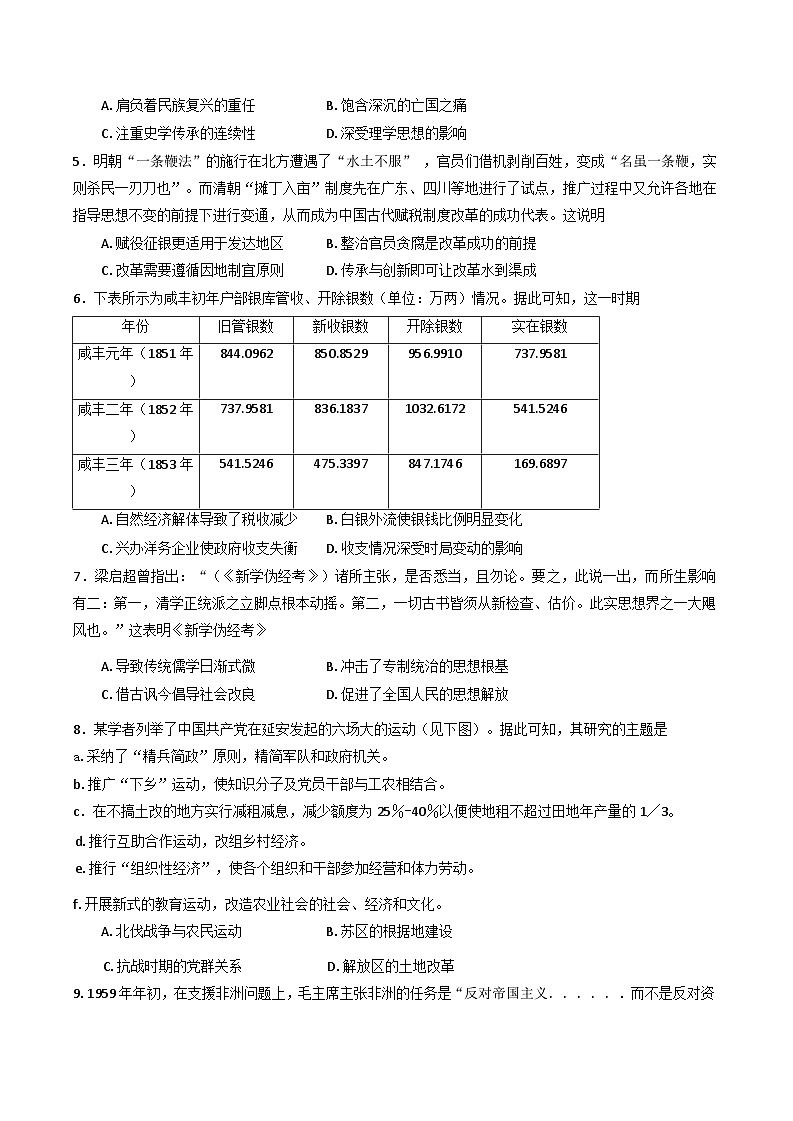 2025届广东省普通高中学业水平选择性考试模拟卷二历史试题（含解析）第2页