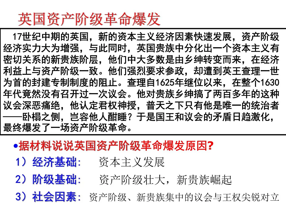 人教版 (新课标)高中历史选修4 3-1《英国革命的领导者克伦威尔》课件第4页