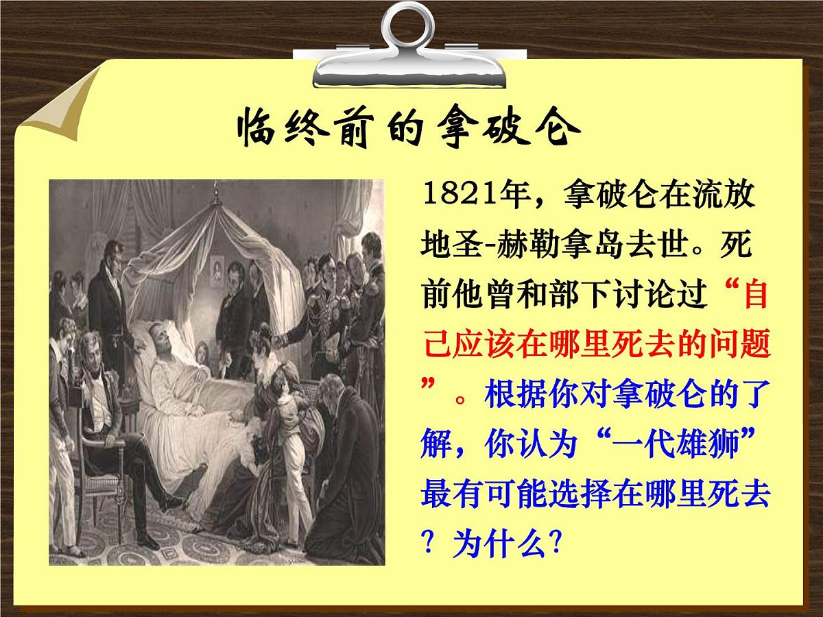 人教版 (新课标)高中历史选修4 3-3《一代雄狮拿破仑》课件第5页