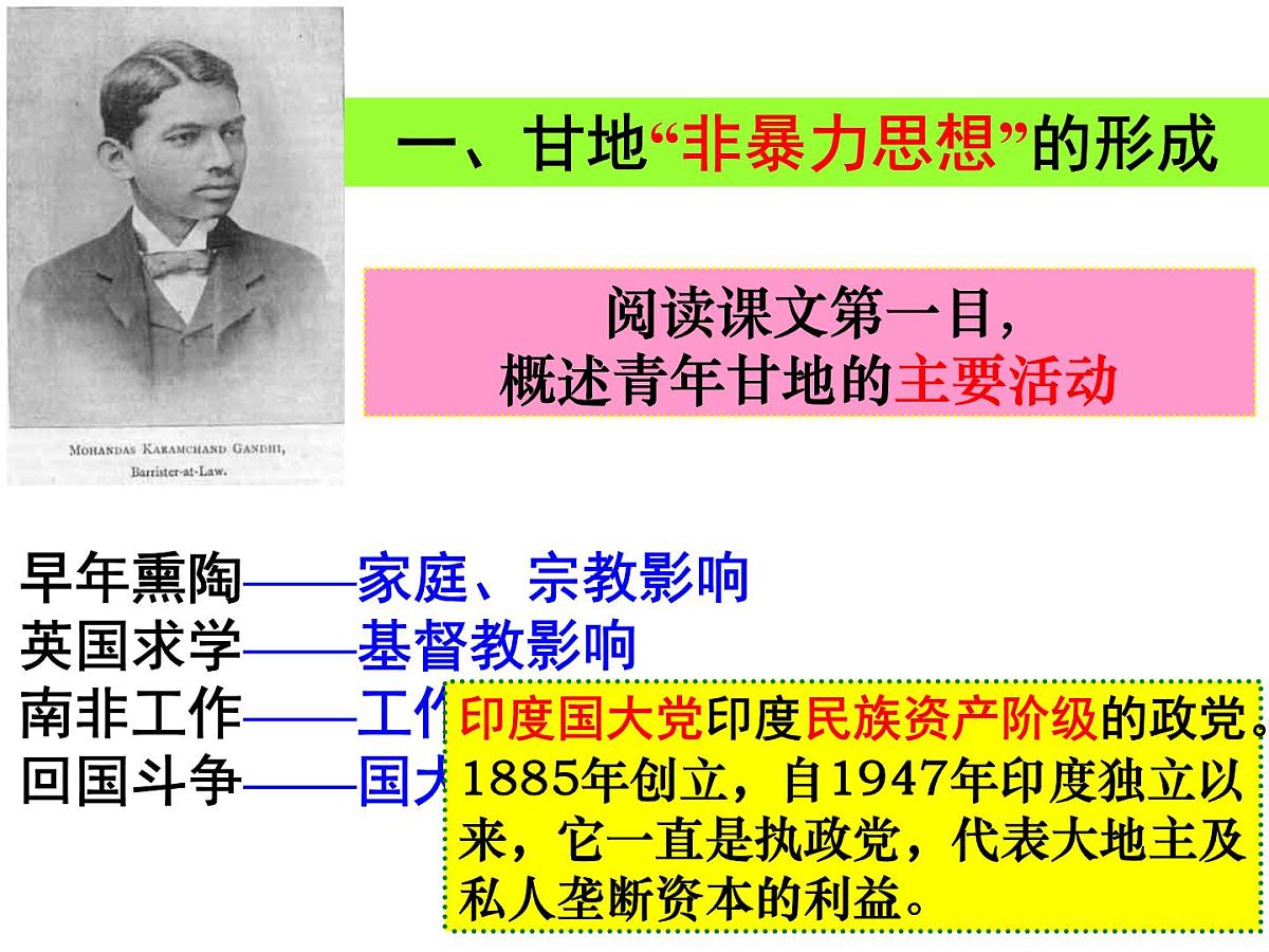 人教版 (新课标)高中历史选修4 4-2《圣雄甘地》课件第4页