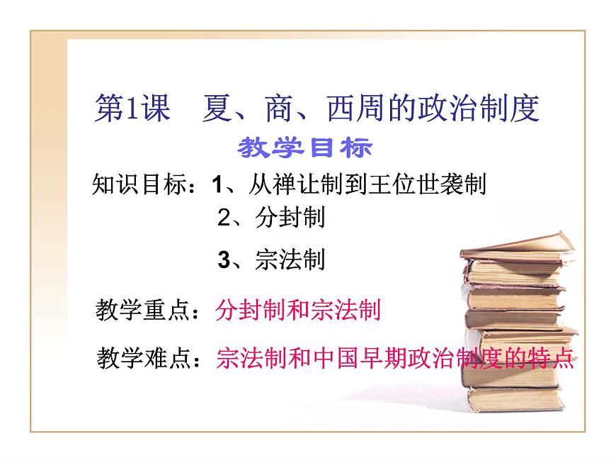 人教版 (新课标)高中历史必修1 1-1《夏、商、西周的政治制度》课件第4页