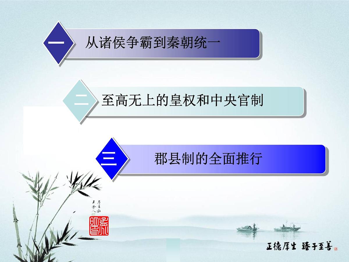 人教版 (新课标)高中历史必修1 1-2《秦朝中央集权制度的形成》课件第3页