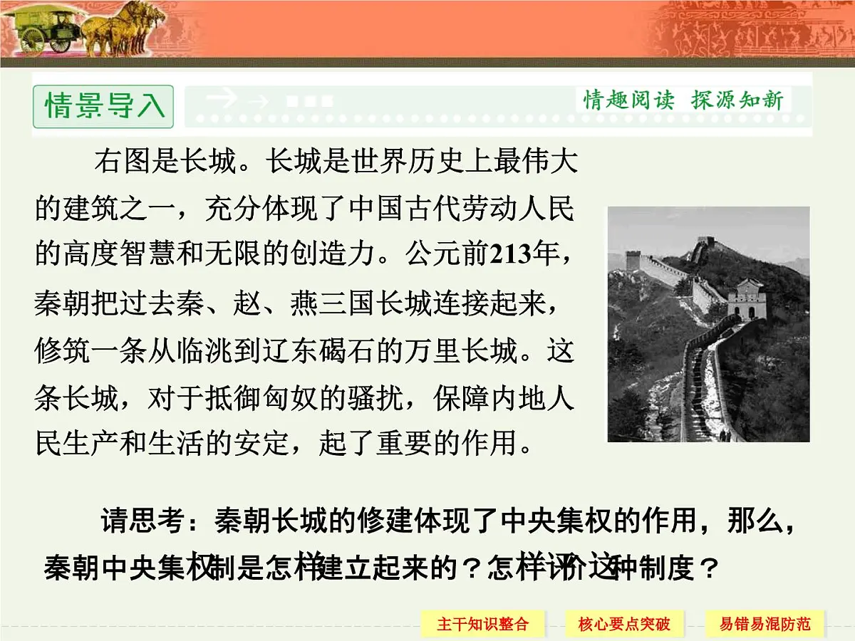 人教版 (新课标)高中历史必修1 1-2《秦朝中央集权制度的形成》导学课件第2页