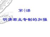 人教版 (新课标)高中历史必修1 1-4《明清君主专制的加强》课件