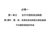 人教版 (新课标)高中历史必修1 第一单元古代中国的政治制度复习课件