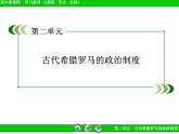 人教版 (新课标)高中历史必修1第二单元古代希腊罗马的政治制度单元复习课件
