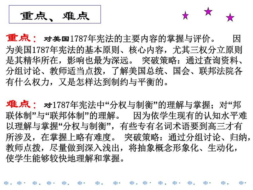 教案—人教版 (新课标)高中历史必修1 3-8《美国联邦政府的建立》说课课件第4页