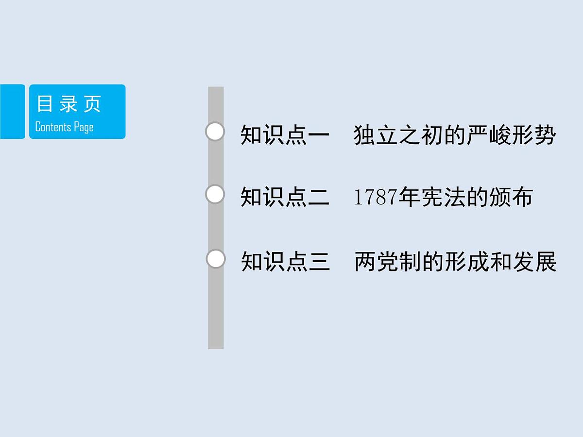 教案—人教版 (新课标)高中历史必修1 3-8《美国联邦政府的建立》课件第2页