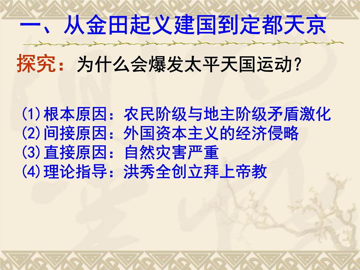 人教版 (新课标)高中历史必修1 4-11《太平天国运动》课件第3页