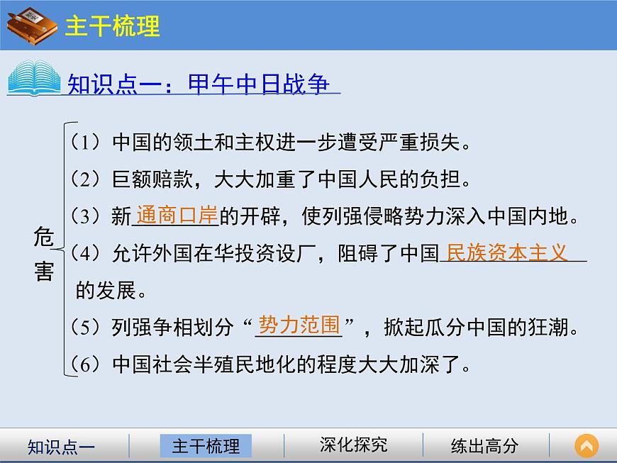人教版 (新课标)高中历史必修1 4-12《甲午中日战争和八国联军侵华》课件第6页