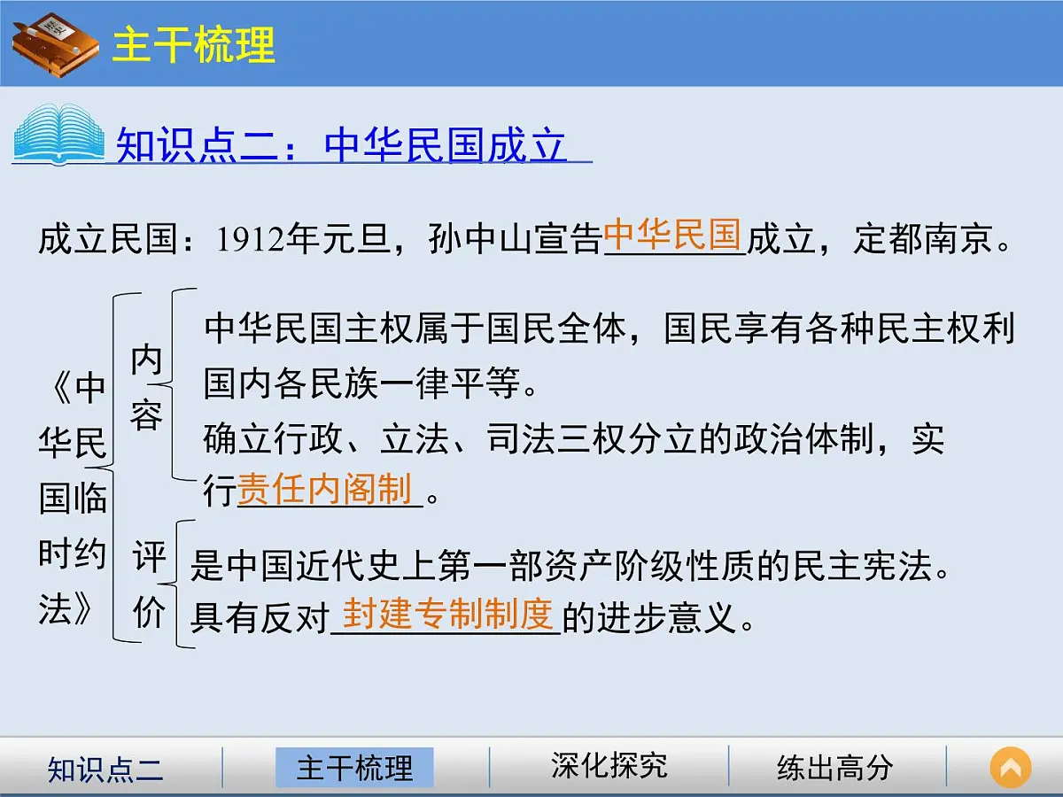 人教版 (新课标)高中历史必修1 4-13《辛亥革命》课件第5页