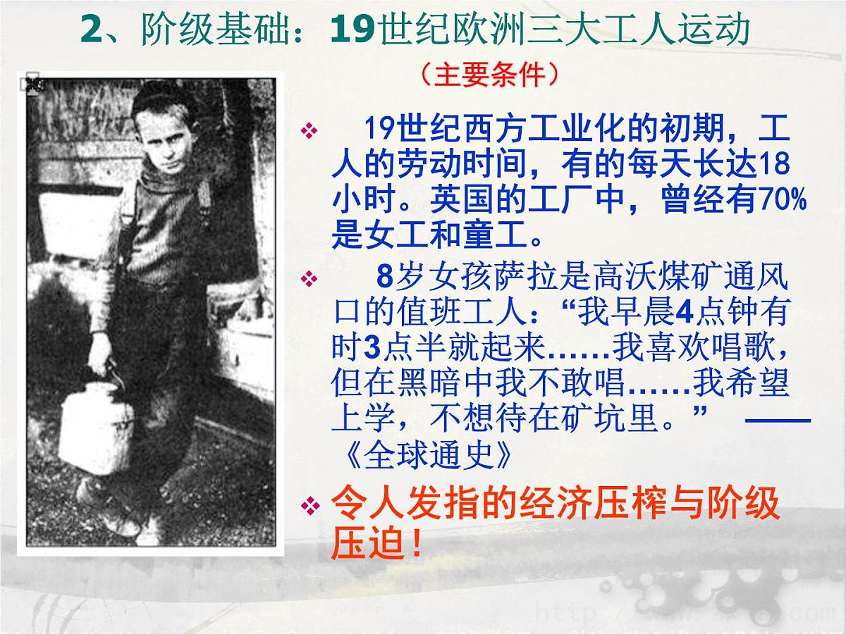 人教版 (新课标)高中历史必修1 5-18《马克思主义的诞生》课件第7页