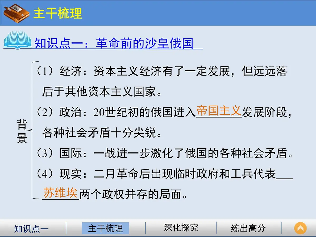 人教版 (新课标)高中历史必修1 5-19《俄国十月革命的胜利》课件第3页