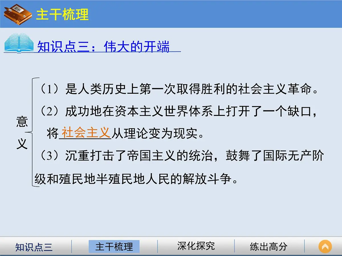 人教版 (新课标)高中历史必修1 5-19《俄国十月革命的胜利》课件第7页