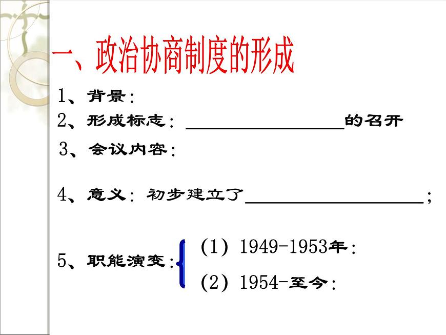 人教版 (新课标)高中历史必修1 6-20《新中国的民主政治建设》课件第4页