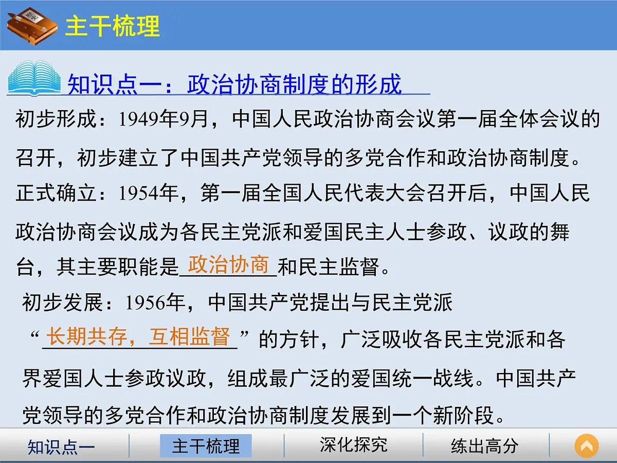 人教版 (新课标)高中历史必修1 6-20《新中国的民主政治建设》课件第5页