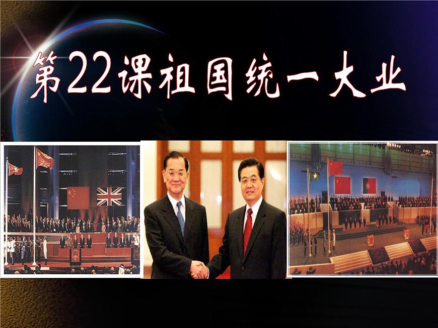 人教版 (新课标)高中历史必修1 6-22《祖国统一大业》说课课件第1页
