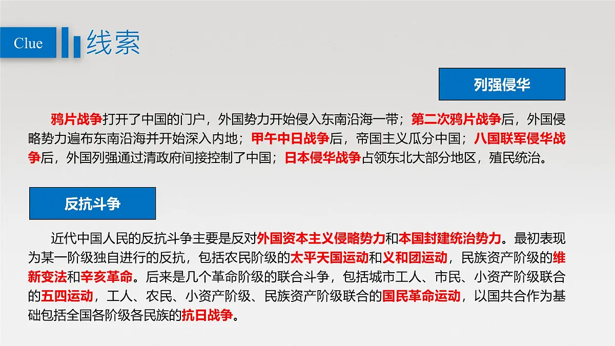 单元复习课件：人教版 (新课标)高中历史必修1 第四单元近代中国反侵略、求民主的潮流第2页