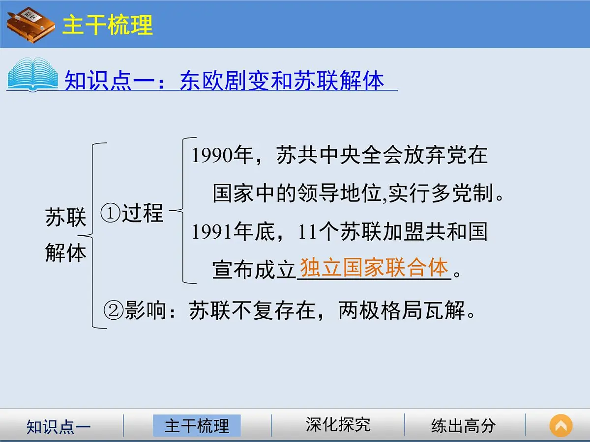 人教版 (新课标)高中历史必修1 8-27 世纪之交的世界格局 课件第5页