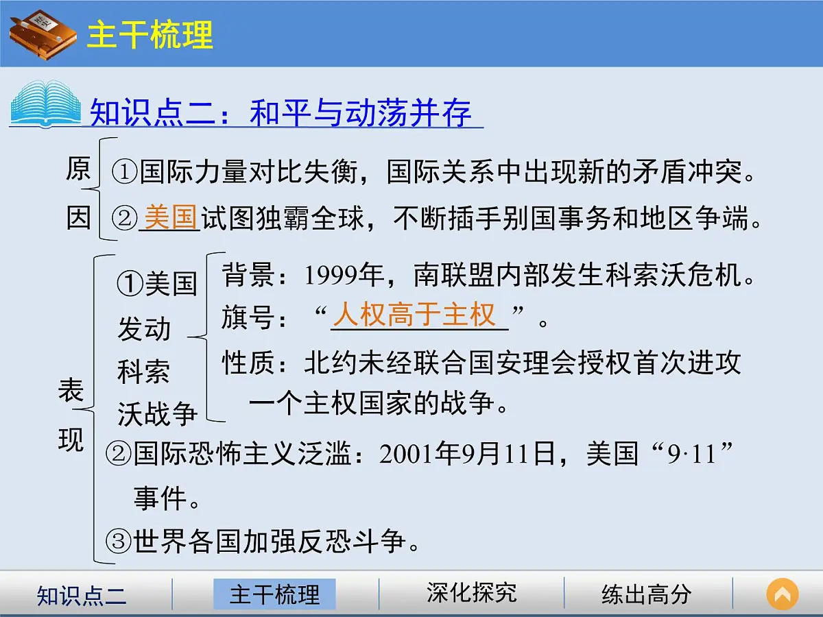 人教版 (新课标)高中历史必修1 8-27 世纪之交的世界格局 课件第7页