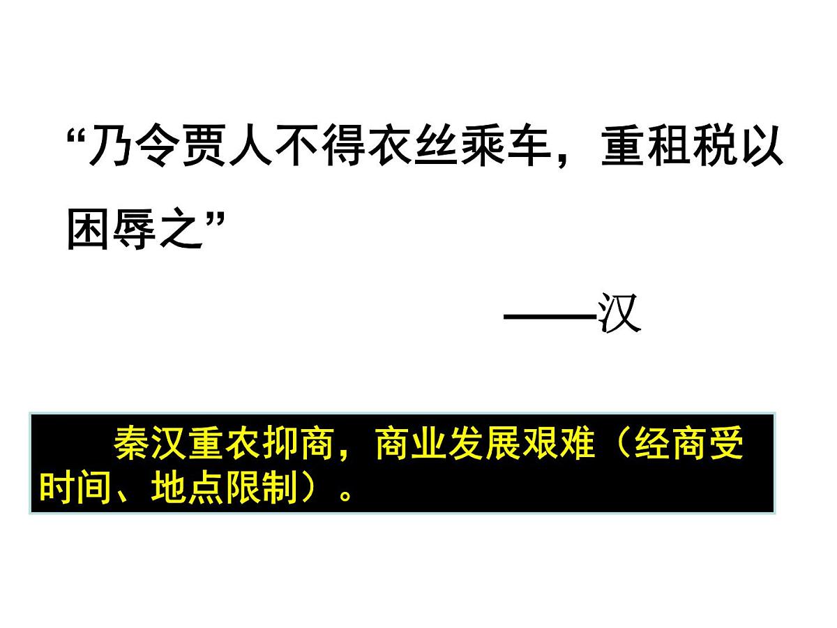 人教版 (新课标)高中历史必修2 1-3《古代商业的发展》课件第5页