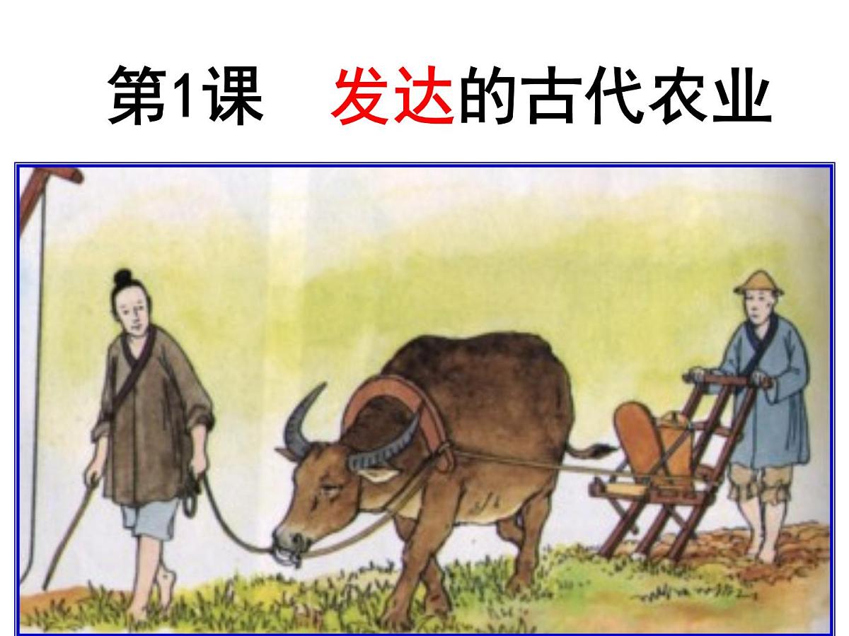 人教版 (新课标)高中历史必修2 第一单元古代中国经济的基本结构与特点复习课件第3页