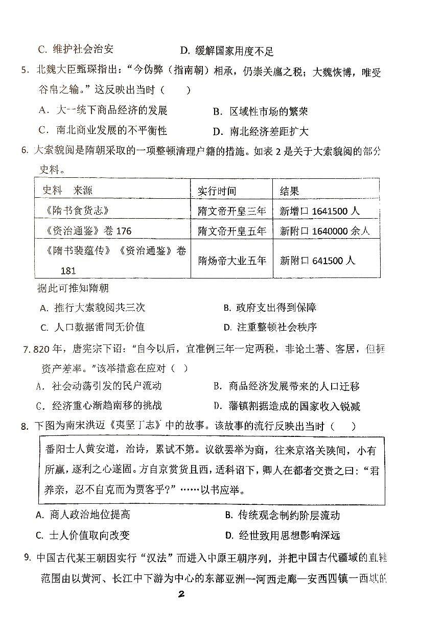广东省兴宁市第一中学2024-2025学年高三上学期10月月考历史试题第2页