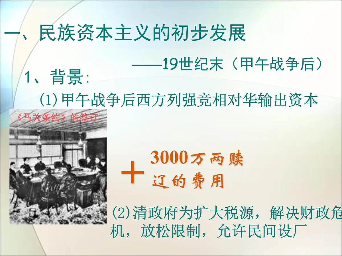人教版 (新课标)高中历史必修2 3-10《中国民族资本主义的曲折发展》课件第6页