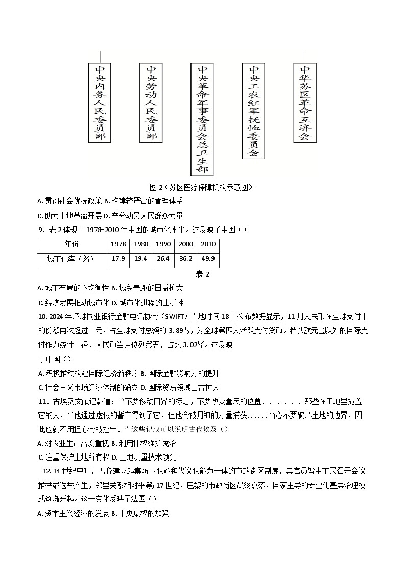 江苏省盐城市联盟校2024-2025学年高二下学期第二次阶段性考试历史试题（含答案）第3页
