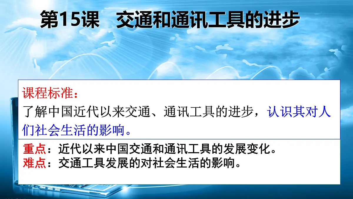 课件—人教版 (新课标)高中历史必修2 5-15《交通和通讯工具的进步》第4页