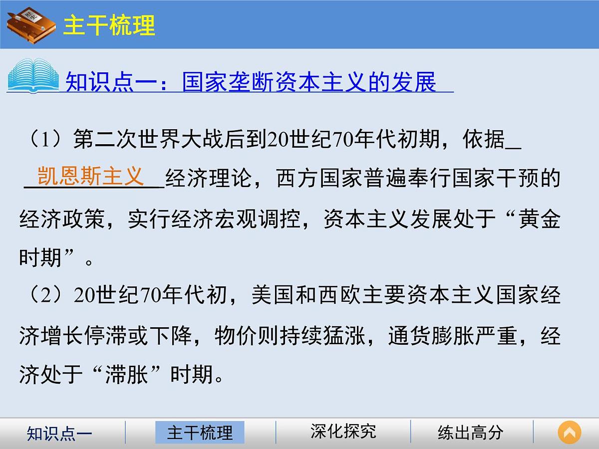 人教版 (新课标)高中历史必修2 6-19《战后资本主义的新变化》课件第3页