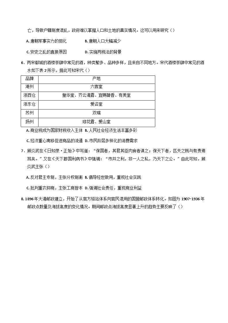 湖南省衡阳市祁东县育贤中学2024-2025学年高二下学期期中考试历史试题（解析版）第2页
