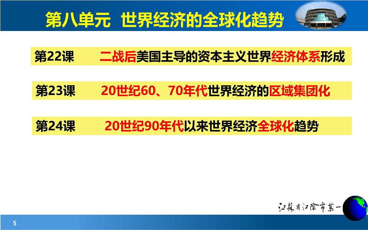 课件—人教版 (新课标)高中历史必修2 8-22《战后资本主义世界经济体系的形成》第5页
