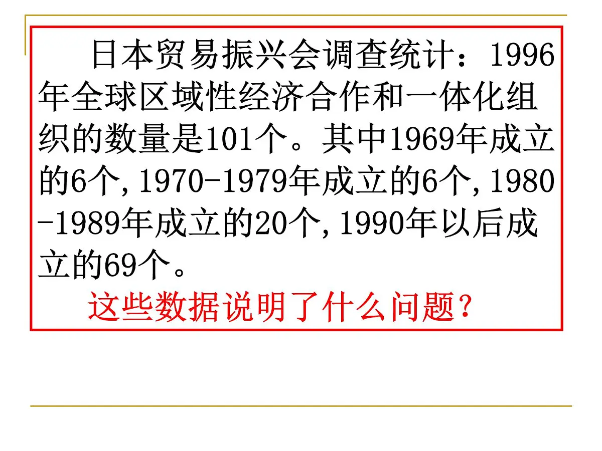 课件—人教版 (新课标)高中历史必修2 8-23《世界经济的区域集团化》第1页