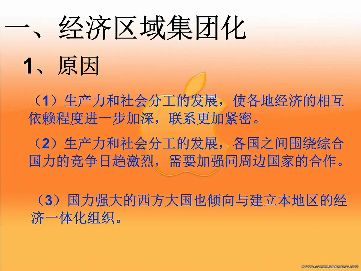 人教版 (新课标)高中历史必修2 8-23《世界经济的区域集团化》课件第3页