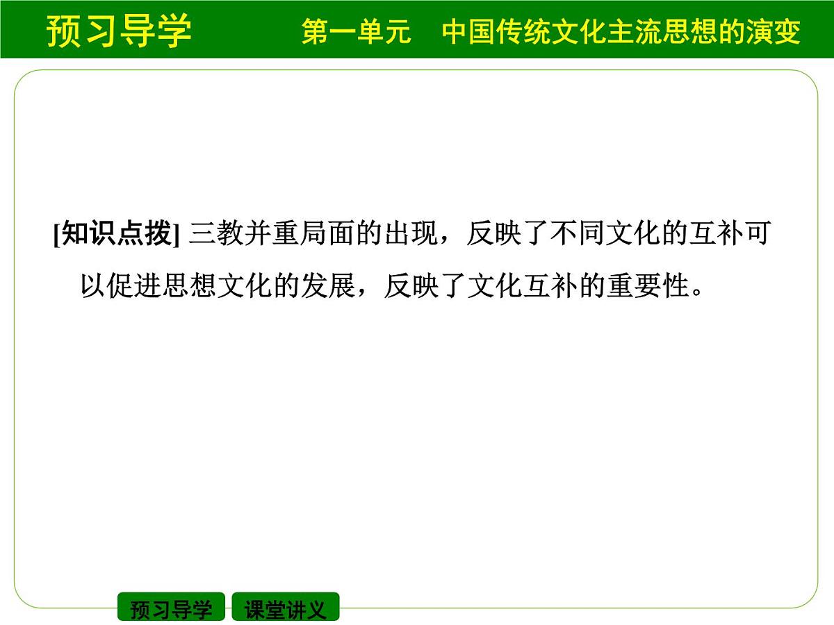 人教版 (新课标)高中历史必修3 1-3《宋明理学》课件第5页