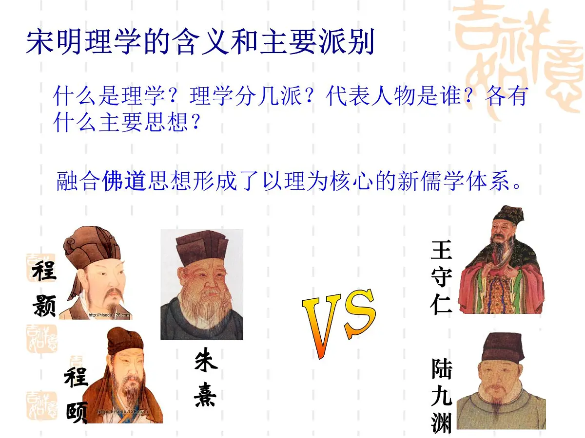 人教版 (新课标)高中历史必修3 1-3《宋明理学》课件第7页